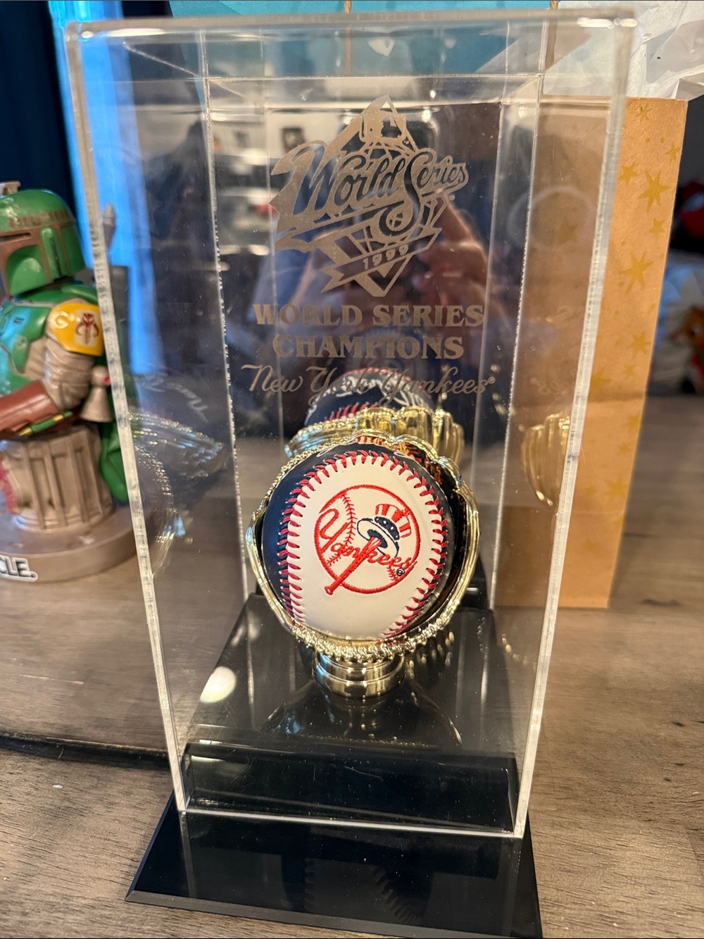New York Yankees 1999 World Series Champions Display Baseball